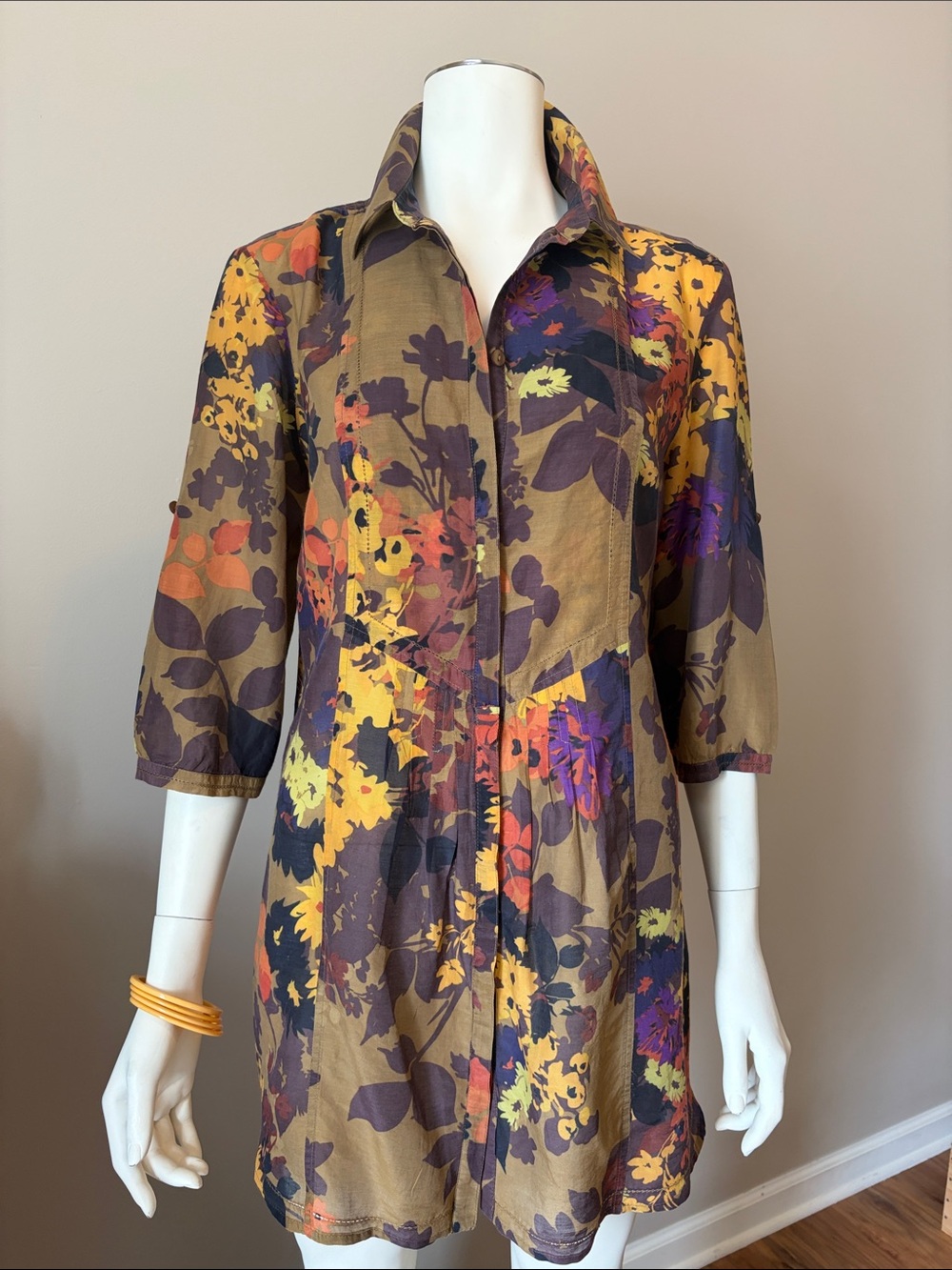 Coldwater Creek PL Tunic/Shirt Dress Silk/Cotton